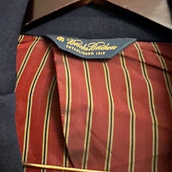 NWOT Brooks Brothers Navy Blue 100% Merino Wool Blazer Size S - Picture 15 of 16